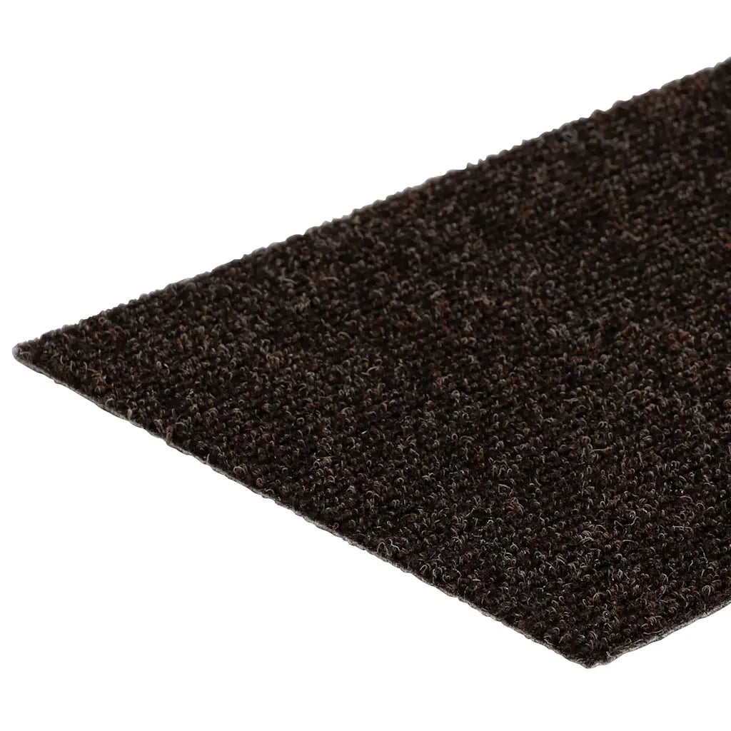 Tappetini per scale autoadesivi 15 pz 76x20 cm marrone scuro rettangolari 326931