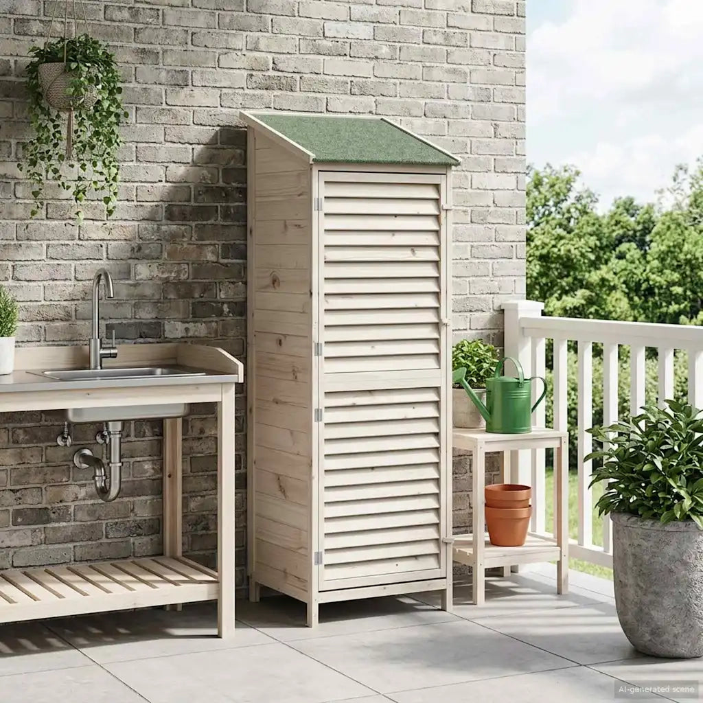 Capanno da Giardino Bianco 59 x 56 x 176 cm CFW5556335