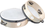 Tambores a mano per bambini - 2 pezzi di tamburino in legno con chiodi metallici - strumento musicale percussivo per danza, festa, giochi, accompagnamento vocale