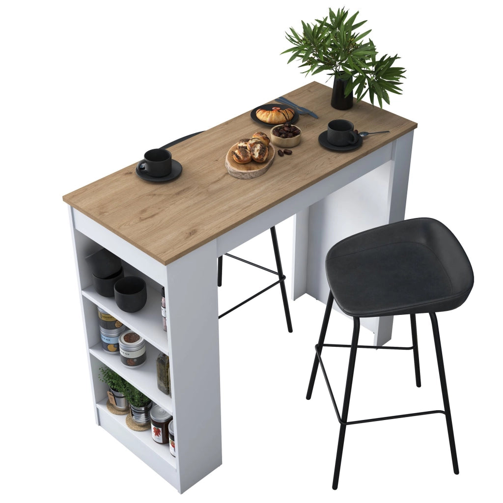 Tavolo da pranzo in legno "Juan" - 120 x 50 x 100 cm - Marrone