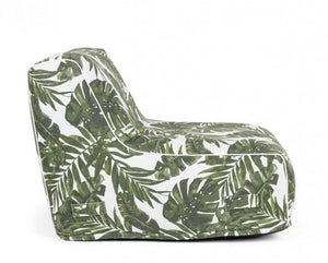 Poltrona Pouf Chaise Longue Gonfiabile 90x60x70 cm Tessuto in Poliestere Esotic