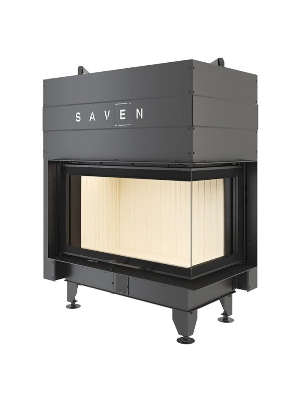 Caminetto ad angolo Inserto Apertura destra Energy Up 85x50x47 (17,0 kW) ECO