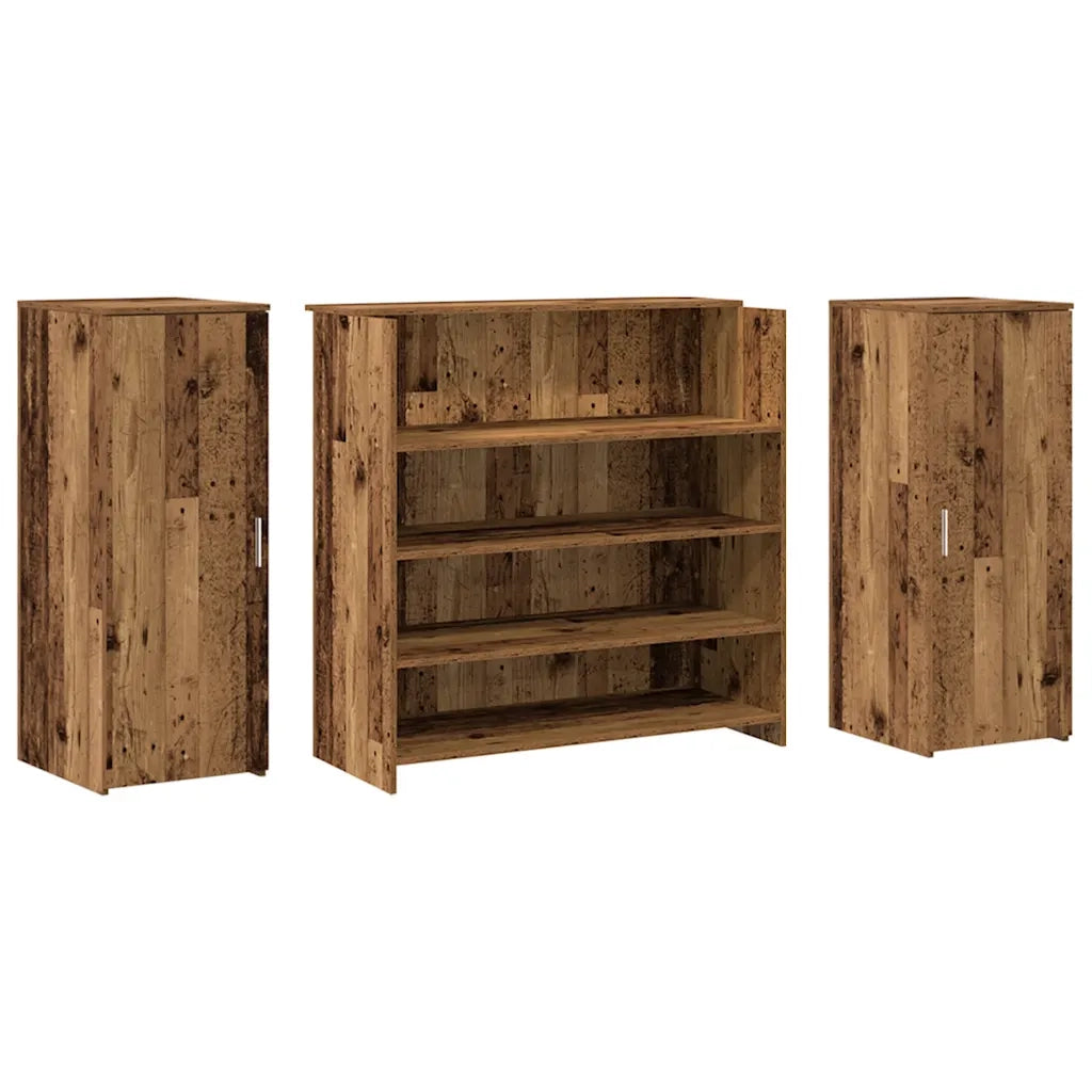 vidaXL Banco Reception Legno Antico 180x50x103,5 cm Legno Multistrato