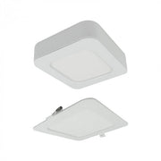 Downlight LED 6W quadrata CCT 2in1 bianca Ecolight