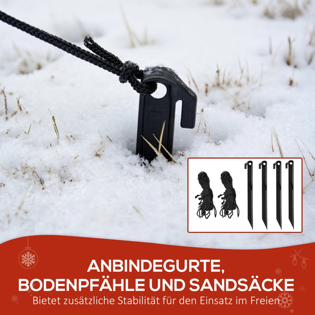 Pupazzo di Neve Gonfiabile ¨C Minimal ¨C Grigio 180 cm