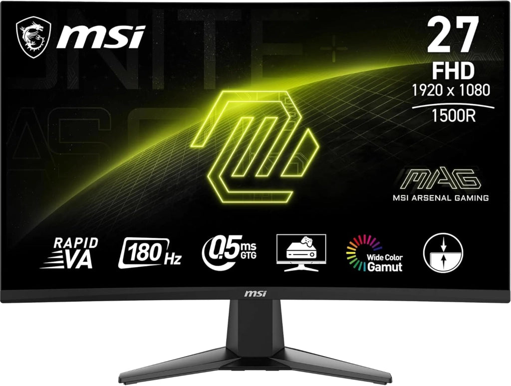 MAG 274UPF E2 Monitor Gaming 27" 4K UHD - Rapid IPS (3840 x 2160), 160Hz / 0,5 ms (GtG), Frameless, Certificazione VESA DisplayHDR 400 - DP, HDMI, USB Type-C
