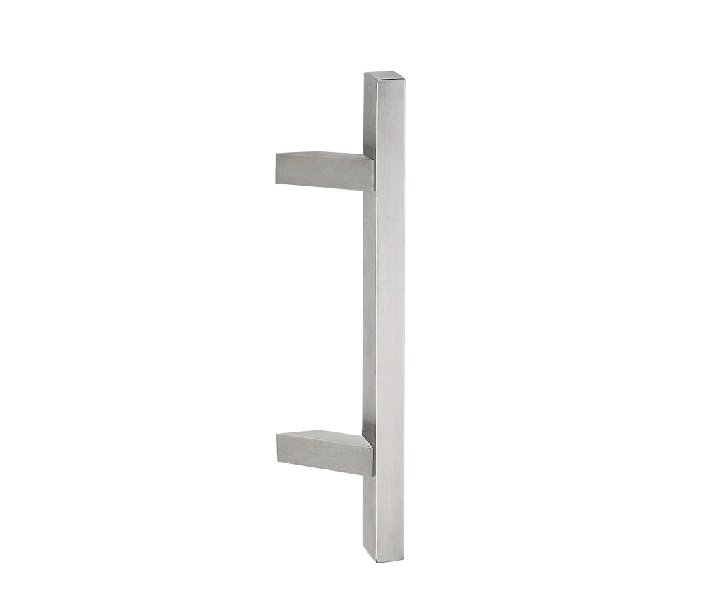 MANIGLIONE INOX INCLINATO 'TEXAS' 25x25x500 mm, Inter. 300 mm - Col. Inox satinato - 2 pezzi- FIMET MANIGLIE