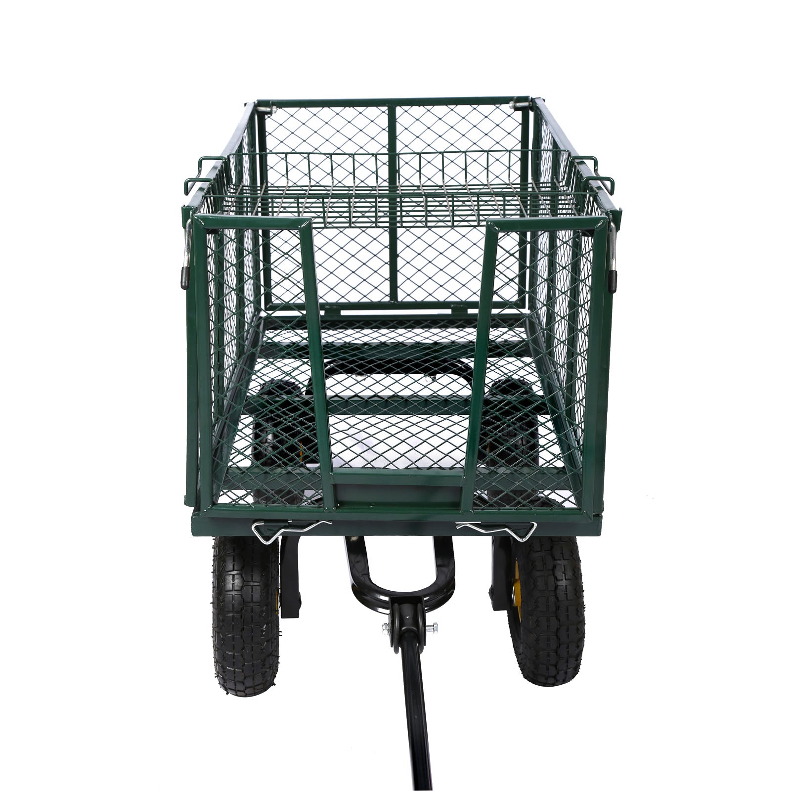 Carrello da trasporto con sponde ribaltabili max 550 kg, incl.telone, per giardino campagna