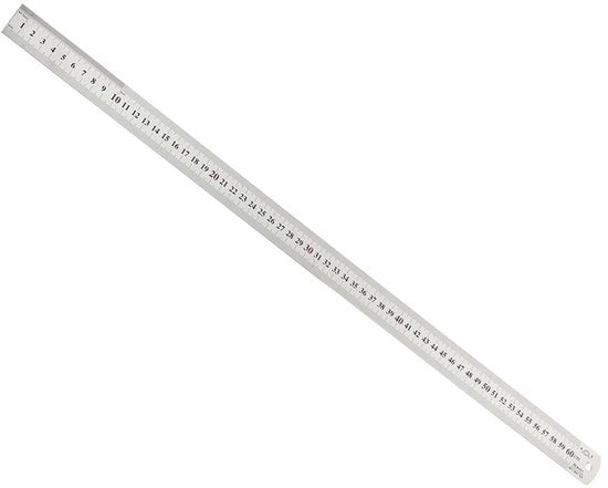 Misuratore 600 mm - Acciaio Inox - Misurazioni Precise - Con Foro per Appendere - Duraturo - Protezione in Plastica - Livella
