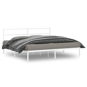 Giroletto con Testiera Metallo Bianco 180x200 cmcod mxl 134519