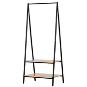 Appendiabiti da terra con scaffali e barra ¨C zephmum ¨C 64x42,5x149cm nero