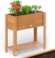 Cassa per piante in legno di acacia FSC certificato 68x30x75cm - Cassa per piante elevata per giardino e balcone