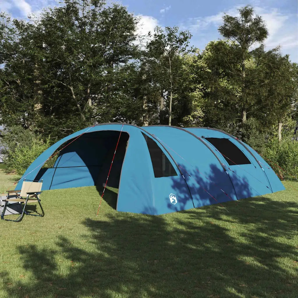 Tenda Tunnel per 6 Persone 6 persona Blu e Grigio 42004048