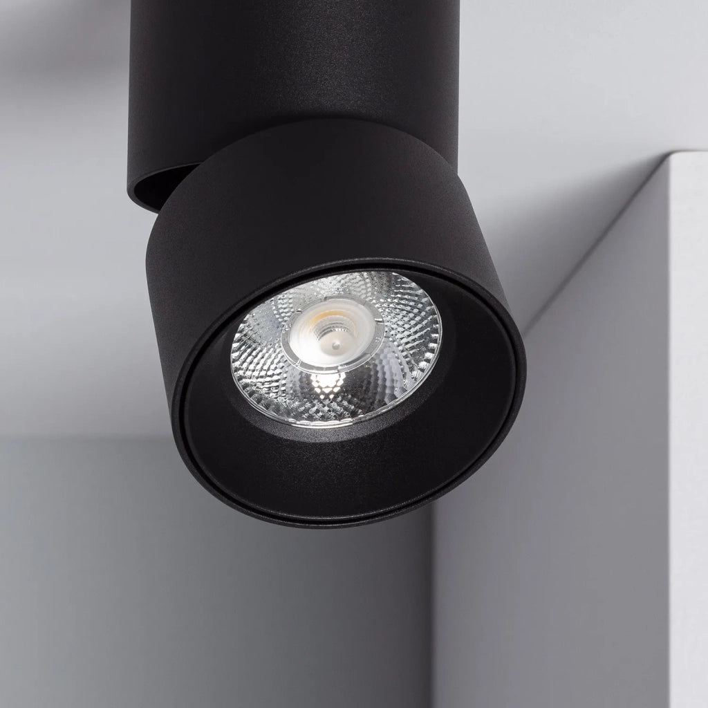 Faretto LED Abruzzo Romeo 7W nero 4000K orientabile