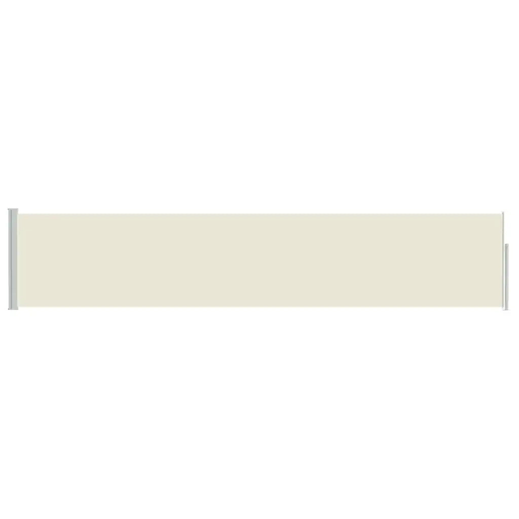 Tenda Laterale Retrattile per Patio 100x500 cm Crema cod mxl 23620