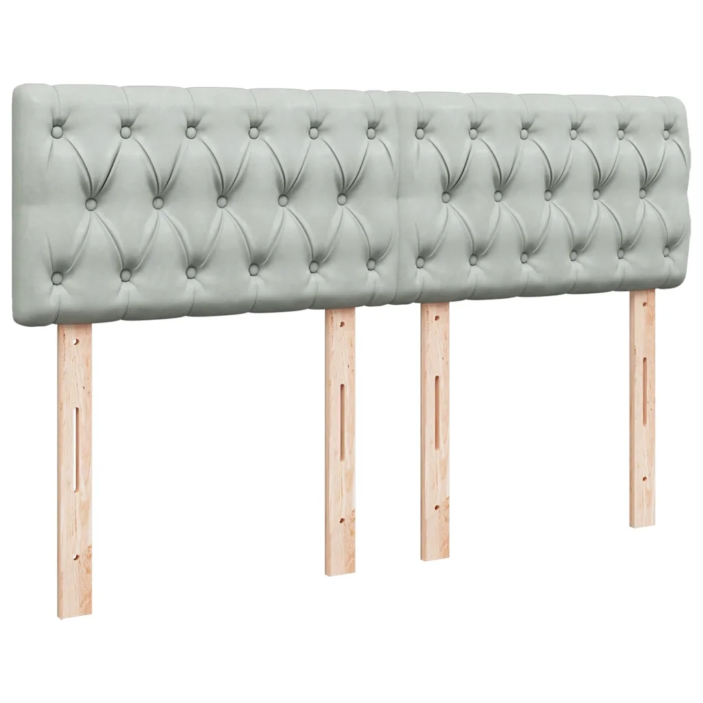 Struttura Letto Pouf con Materasso 140x200 cm in Velluto 3311849