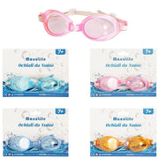 Trade Shop - Occhialini Da Nuoto Piscina In Silicone Impermeabile Antiappannamento 4 Colori 605420 -