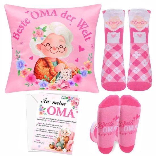 Set di cuscini da regalo in set da 2 - Cuscini da regalo 60 x 70 - Cuscini da regalo con chiusura a righello - Cuscini da regalo in satin - Dimensioni: 60 x 70 cm - Ideale per regali di compleanno