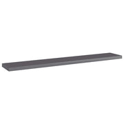 Ripiani per Libreria 4pz Grigio Lucido 60x10x1,5cm Multistrato 805216
