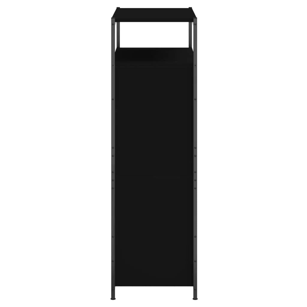 Scarpiera mobile contenitore per scarpe mobile per ingresso/corridoio/soggiorno 75 x 34 x 112 cm legno ingegnerizzato nero 02_0022018