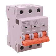 MCB Interruttore Magnetotermico Automatico Curva C 3P 3M 10000A AC 400V IP20 GYM9H, Accoppiabile Con Bobina di Sgancio GA01231 GA01232, Disponibili 16A 20A 25A 32A 40A 63A (C63A)