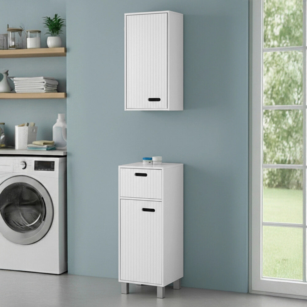 Pensile bagno 60 cm bianco con 1 anta Fast