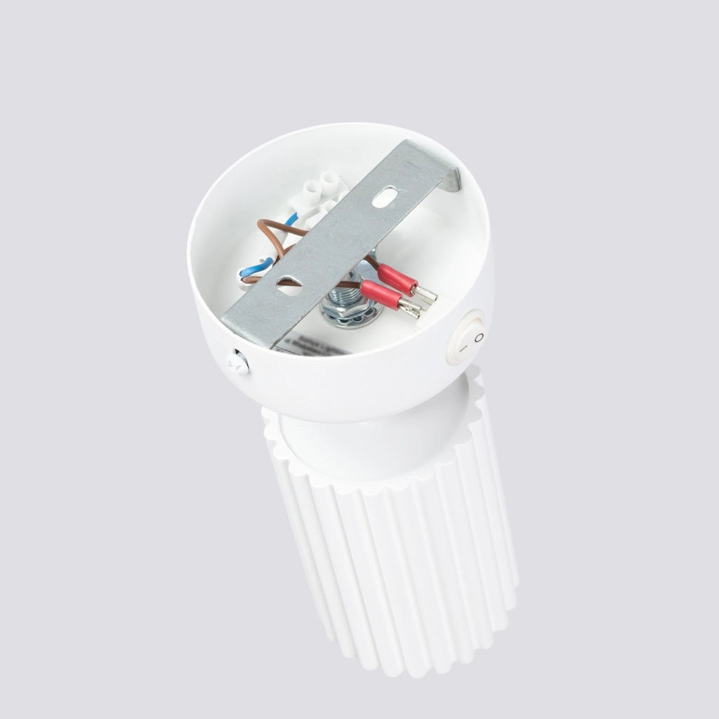 Applique moderna bianca orientabile GU10 GRAVIO Pure Lume