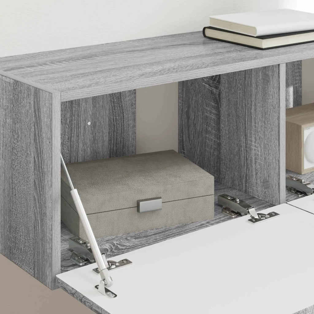Mobile TV da parete 2 pcs Grigio Sonoma 98 x 31 x 29,5 cm