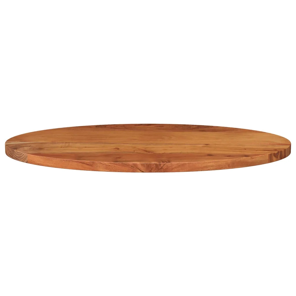 Piano Tavolo 90x40x2,5 cm Ovale in Legno Massello di Acacia 370799