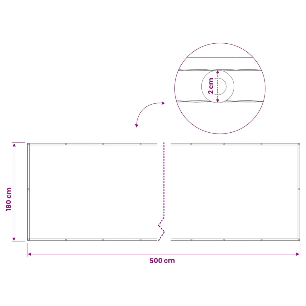 Schermo di Privacy per Balcone 180 x 500 cm 42036313