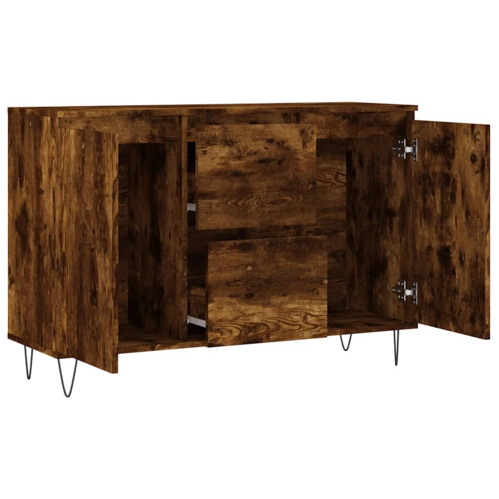 Buffet credenza cassettiera armadio mobile contenitore organizer per cucina soggiorno salotto 104 x 35 x 70 cm legno ingegnerizzato marrone 02_0030857