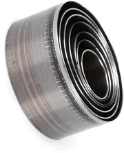 Set di punzoni in pelle da 7 pezzi - 20-50 mm punzoni circolari con lama da affilare in scatola di ripristino per artigianato in pelle