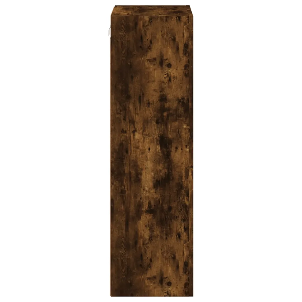 Mobile TV a Parete-Mobile TV a Muro Rovere Fumo 40,5x30x102 cm Legno Multistrato