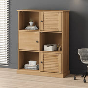 Libreria VIGO 90x35x114,5 cm in Legno Massello di Pino 353181