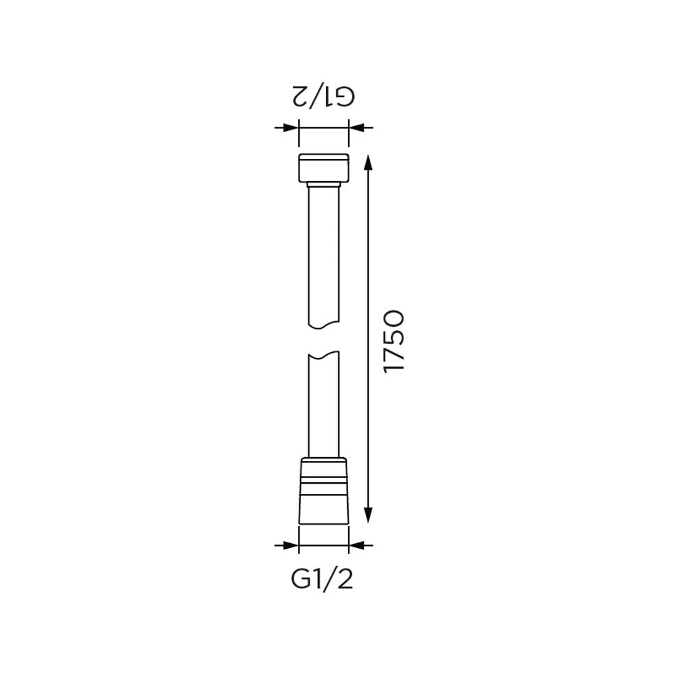 Flessibile doccia serie idealjet in metallo cromato, ideal standard
