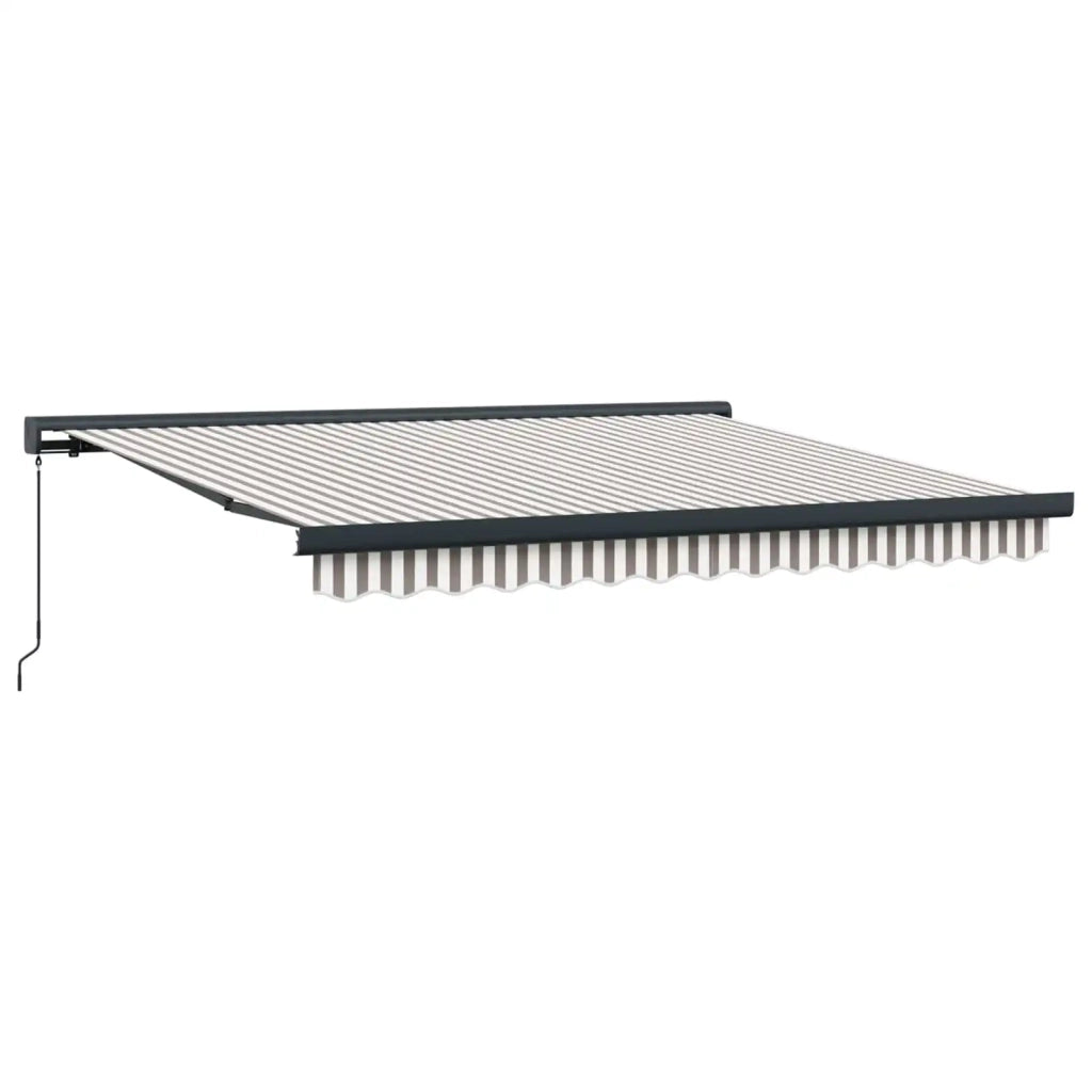 Tenda retrattile Grigio chiaro e bianco 300 x 250 cm 3425892