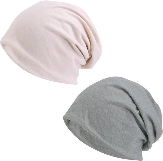 Set di Cappellini Slouchy per Signore e Signore - Chiusura multifunzionale per capelli - Cappellini di cotone leggeri per ogni stagione