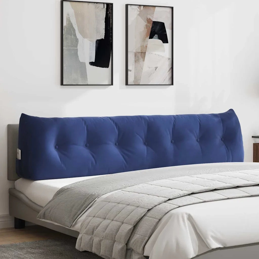 Cuscino per Schiena Blu Polizia 200 x 24 x 50 cm Velluto