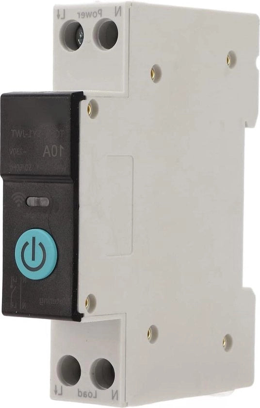 Regolatore di corrente Wi-Fi con telecomando per smartphone, modalità di sincronizzazione Wi-Fi 3, interruttore di corrente (40 A) - interruttore di corrente a rail DIN.