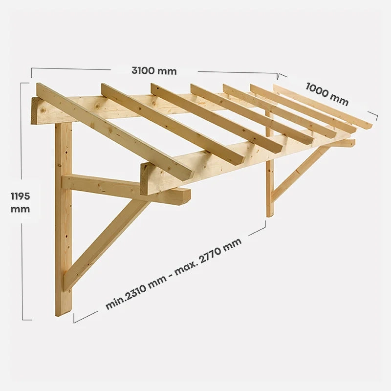 Tenda da sole per porta del garage o portafinestra 310 cm