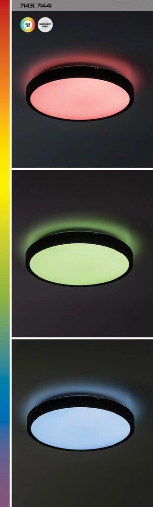 Plafoniera LED Rabalux Alenzo 42cm 36W IP44 RGB Bluetooth