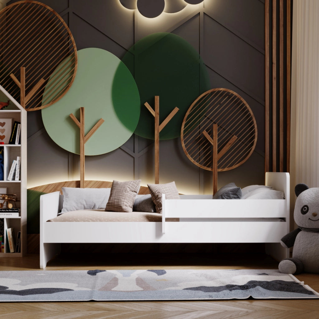 Letto singolo Max 140x70 con sponde e con materasso