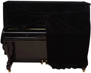 Pianodecorazione con protezione antiscivolo 158 x 45 x 112 cm - Nero - Stoffa protettiva - Decorazione - Materiale di alta qualità Prush - Antiscivolo Zoom - Copertura per pianoforte