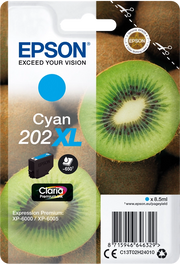 Epson Kiwi Singlepack Cyan 202XL Claria Premium Ink