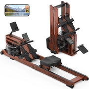 Vogatore in Legno con Display Bluetooth ¨C Minimal ¨C Legno Massello 190x60x50 cm