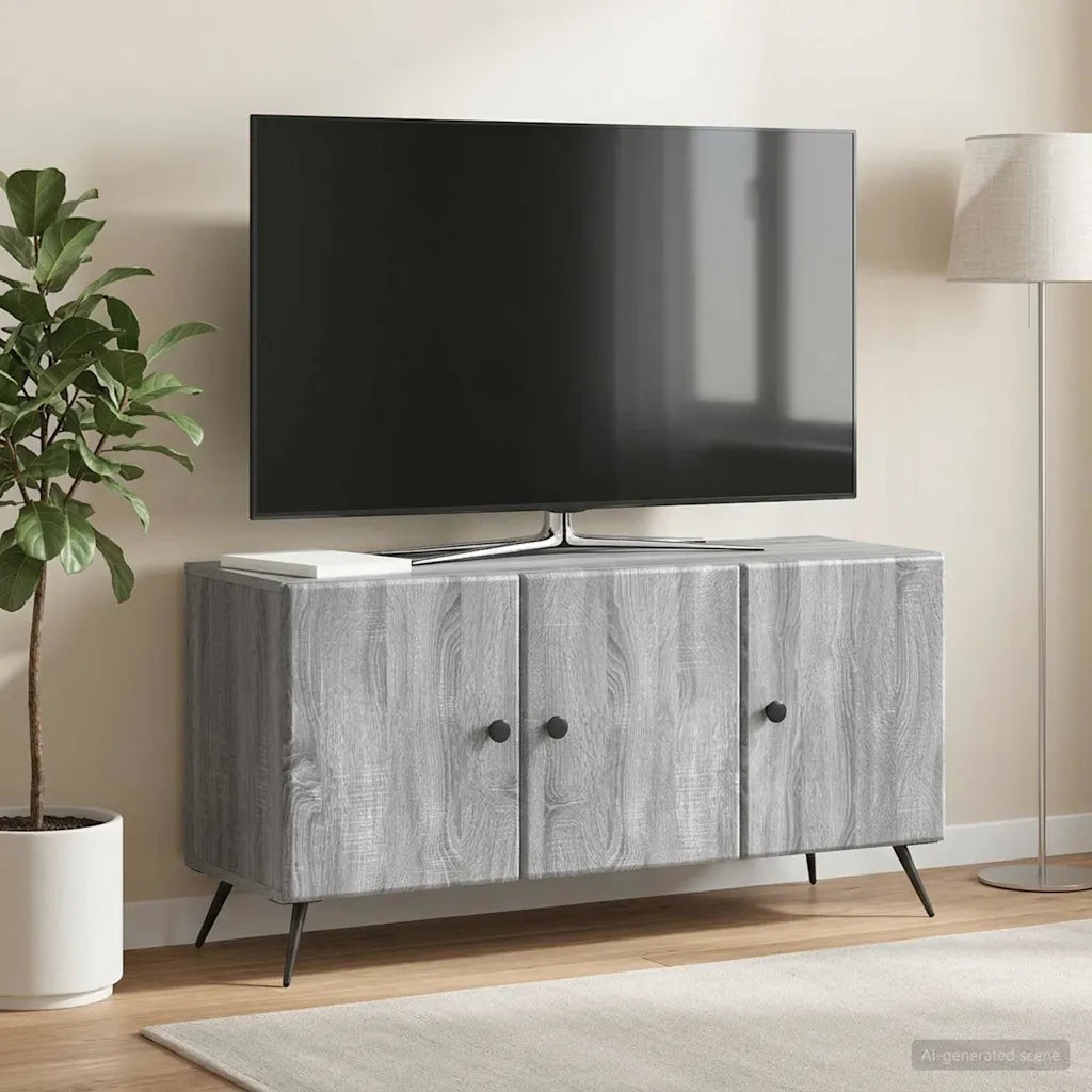 Mobile TV Grigio Sonoma 99 x 34,5 x 50 cm Legno ingegnerizzato 895641
