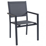 Poltrona Jamaica 55x58x85 h cm in Textilene Antracite