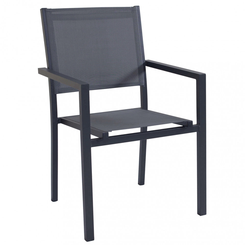 Poltrona Jamaica 55x58x85 h cm in Textilene Antracite