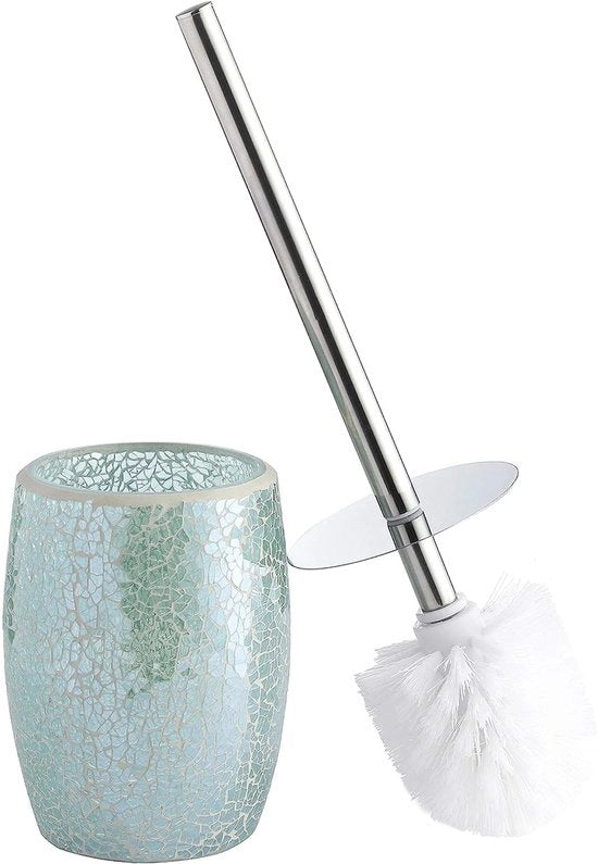 Accessori per la camera da bagno Set di spazzole per il water - Spazzola per il water e supporto (blu-verde)