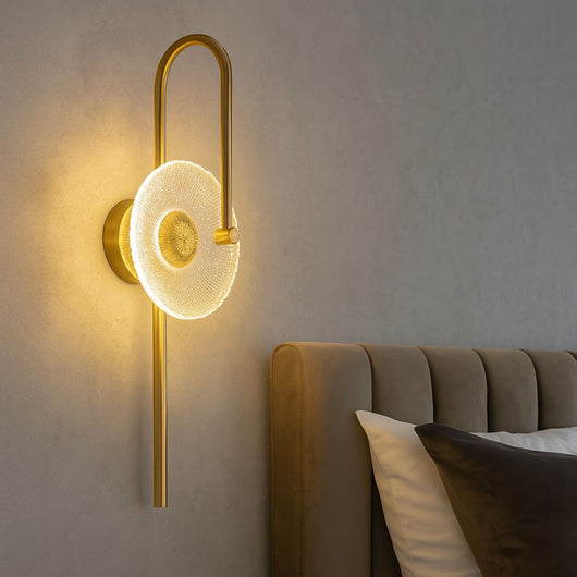 Applique Da Parete Led Lhj072-w Brush Gold